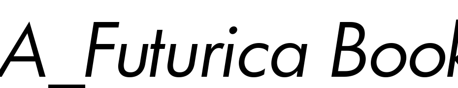 A_Futurica Book Italic Yazı tipi ücretsiz indir